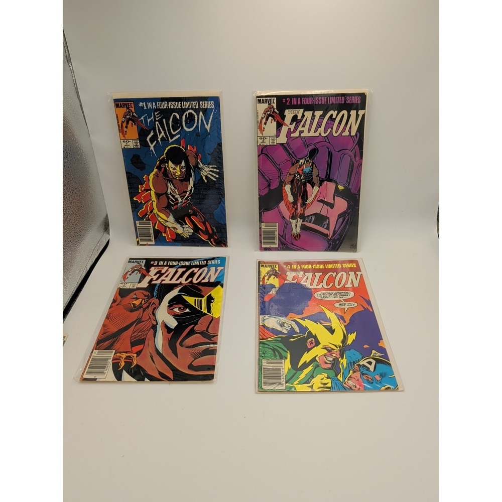 The Falcon #1-4 Comic Book Lot 1983 Marvel Newsstand Bronze Age Limited Series